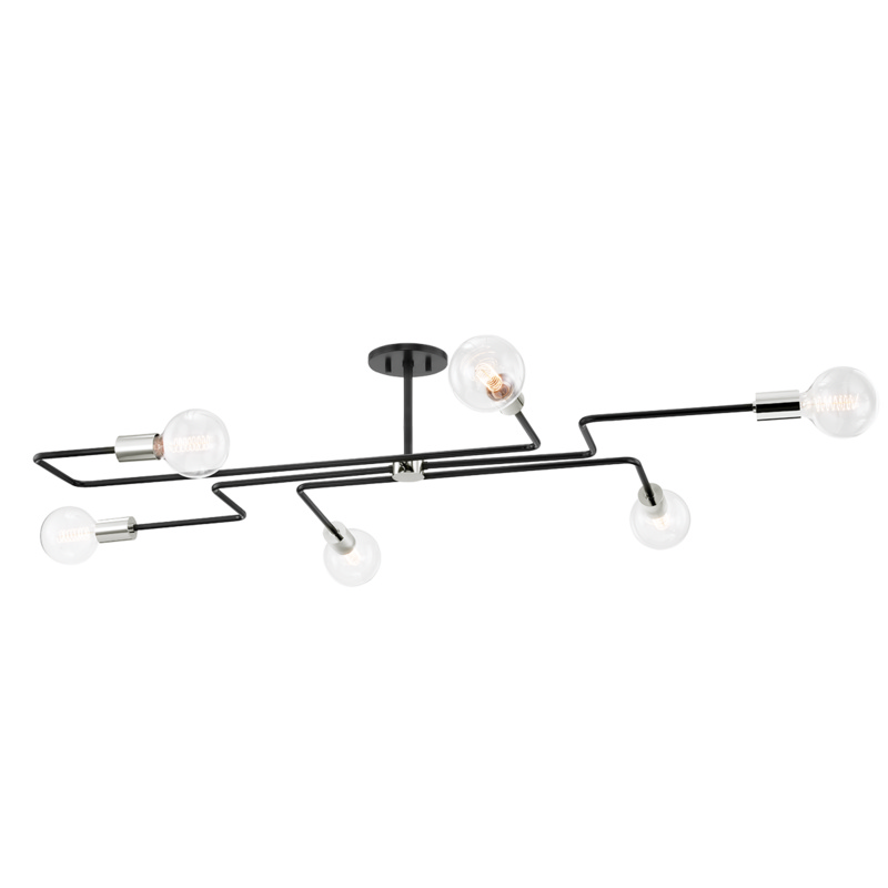 Mitzi H488606L-PN/TBK