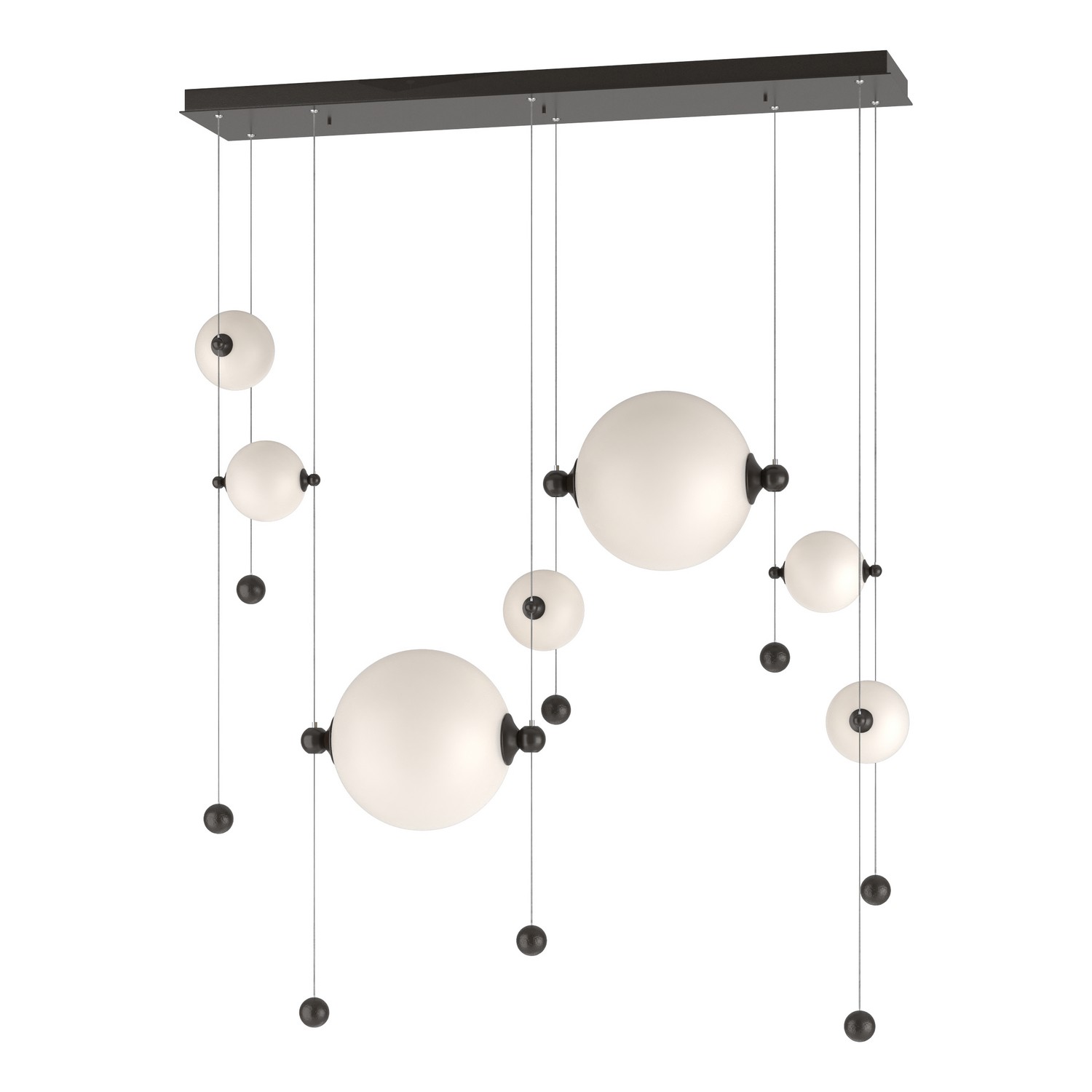 Oil Rubbed Bronze with White Opal Glass