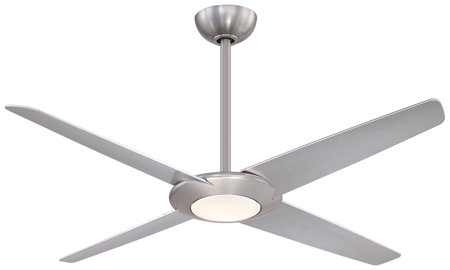 Brushed Nickel with Silver Blades